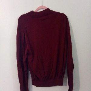 Tulliano Mock Neck sweater red silk blend L